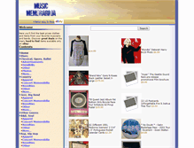 Tablet Screenshot of music-memorabilia.net